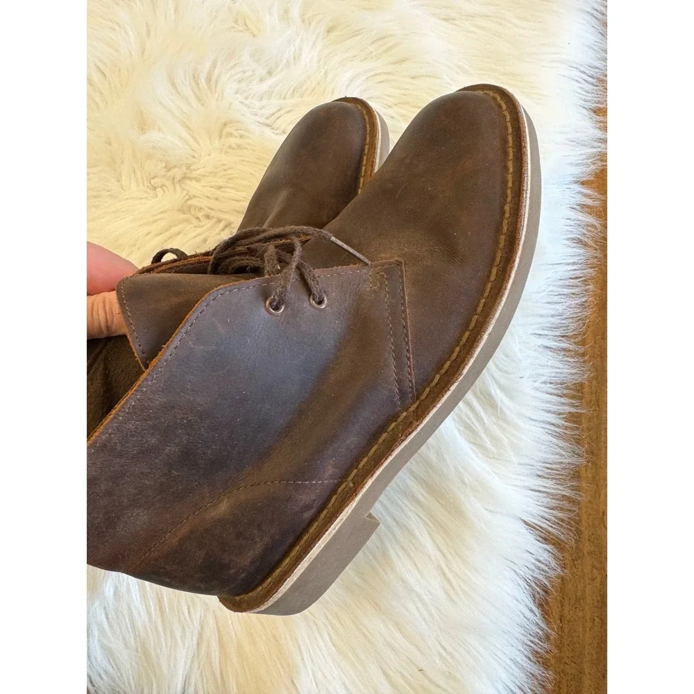 Clark's brown‎ leather boots size 8M